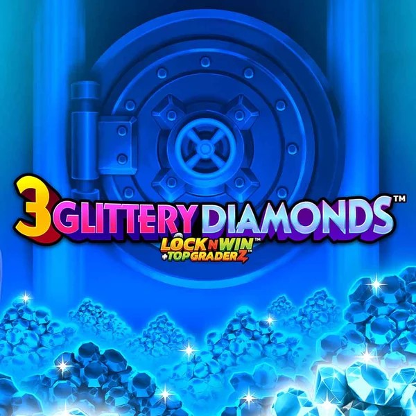 3 Glittery Diamonds game by PearFiction Studios – logo hosted on Wonaco Casino